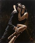 Tango Canvas Paintings - Stusy for Tango